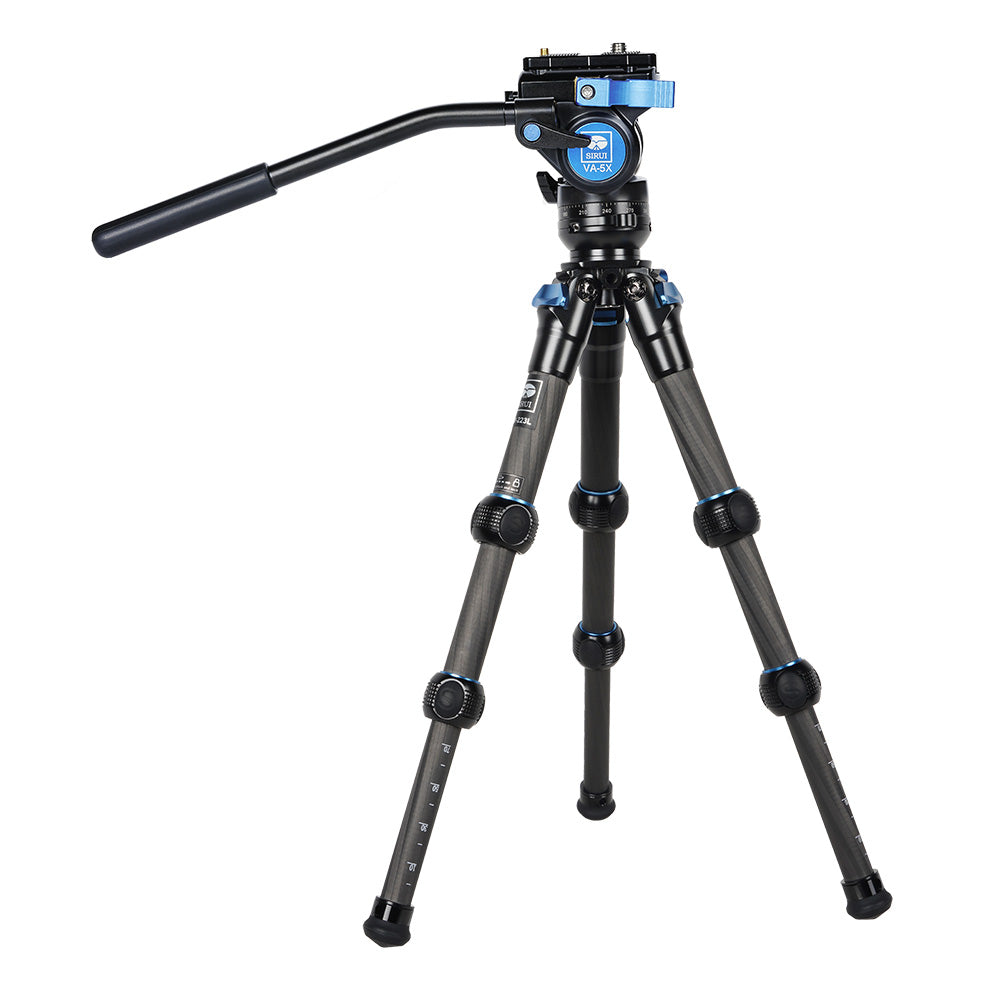 SIRUI Steel Series Video Fluid Tripods Kit AM-223L+VA-5X