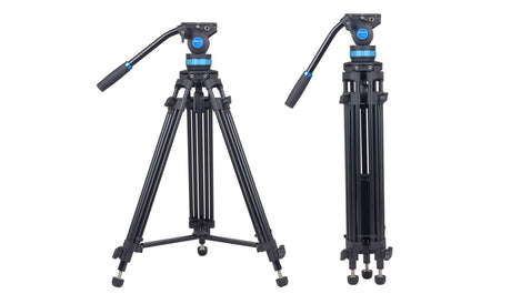 SIRUI AM-15S Aluminum Video Tripod with 360 Degree Fluid Head