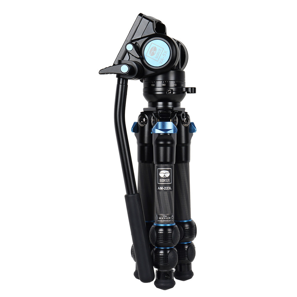 SIRUI Steel Series Video Fluid Tripods Kit AM-223L+VA-5X