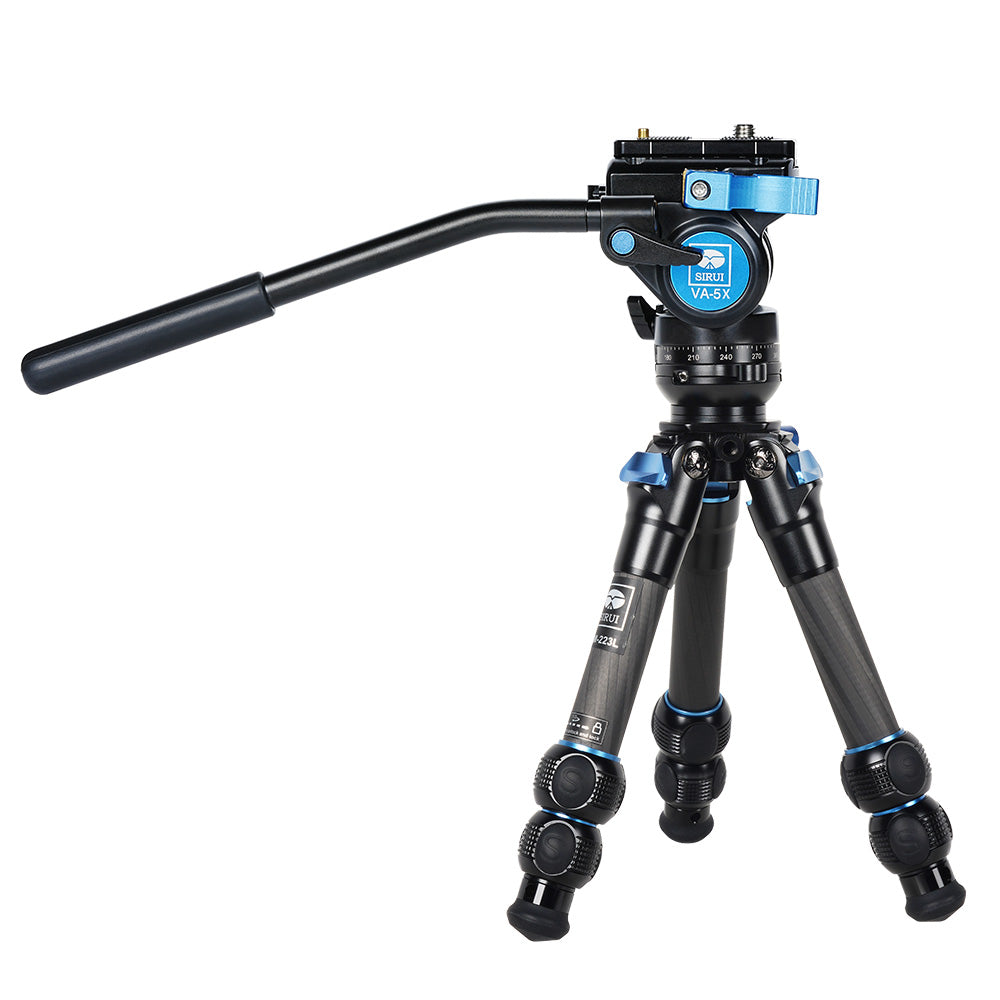 SIRUI Steel Series Video Fluid Tripods Kit AM-223L+VA-5X