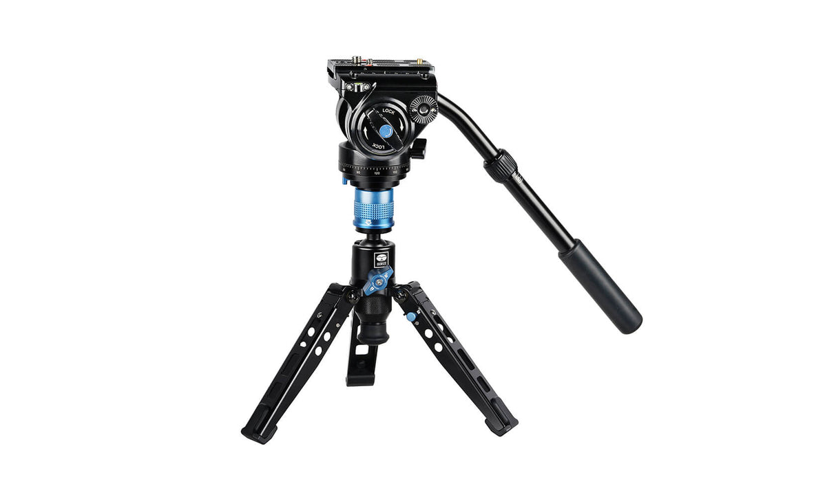 SIRUI P-325FS/FL Carbon Fibre Monopod with Stand and video head VH-10