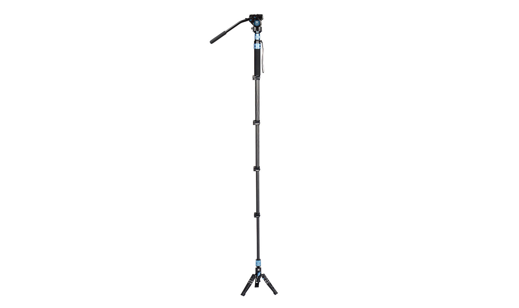 SIRUI P-325FS/FL Carbon Fibre Monopod with Stand and Video Head VA-5