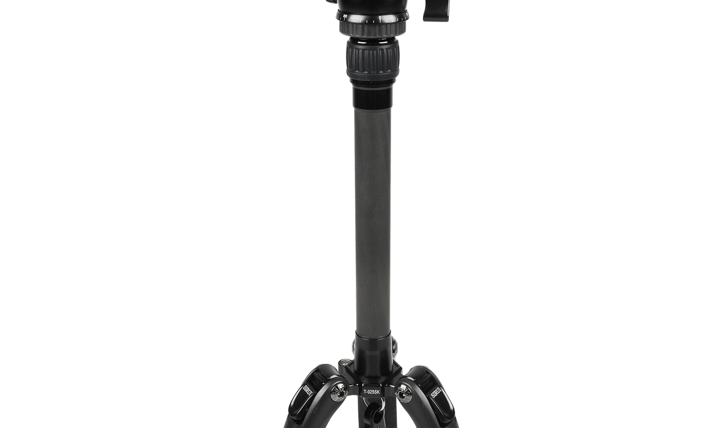 Sirui T-0S Series Travel Tripod with B-00 Ball Head (Black, Carbon Fiber) T-025SK+B-00K