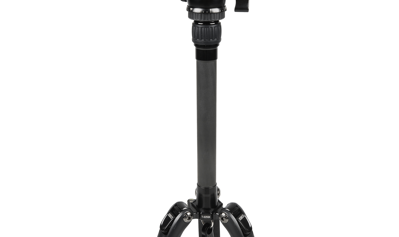 Sirui T-0S Series Travel Tripod with B-00 Ball Head (Black, Carbon Fiber) T-025SK+B-00K