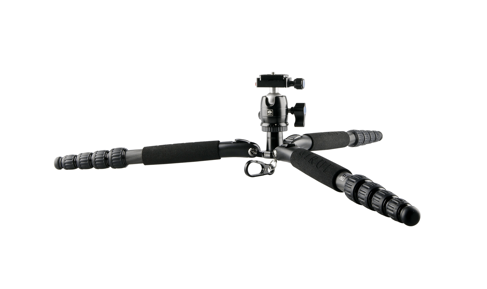 Sirui T-0S Series Travel Tripod with B-00 Ball Head (Black, Carbon Fiber) T-025SK+B-00K
